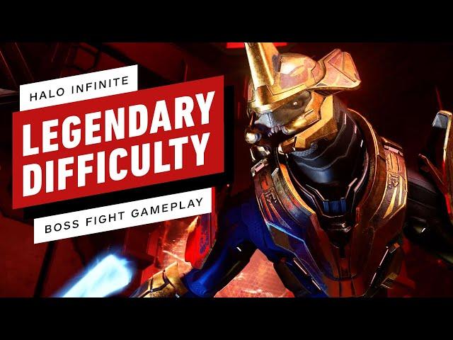 Halo Infinite: Legendary Difficulty Boss Fight Gameplay