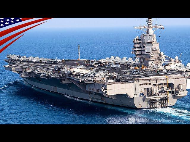 The World's Biggest & Strongest Warship - Nuclear Supercarrier USS Gerald R. Ford in Action