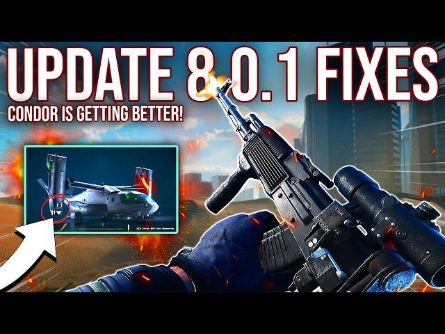 Battlefield 2042 UPDATE 8.0.1 FIXES - Condor Buff and MORE! | BATTLEFIELD