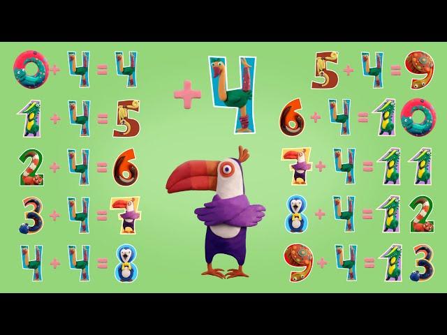 123 Clay Tale - Learn Addition +4 with Clay Animals! | Multhouse Studio Games