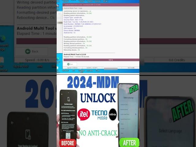 All Tecno Infinix Itel 2024 Region MDM Remove Semi-Permanent  Ep3