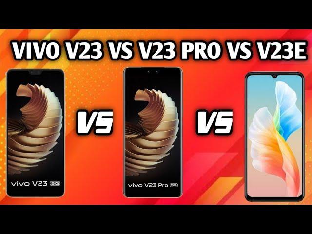 VIVO V23 vs V23 PRO vs V23e COMPRESSION