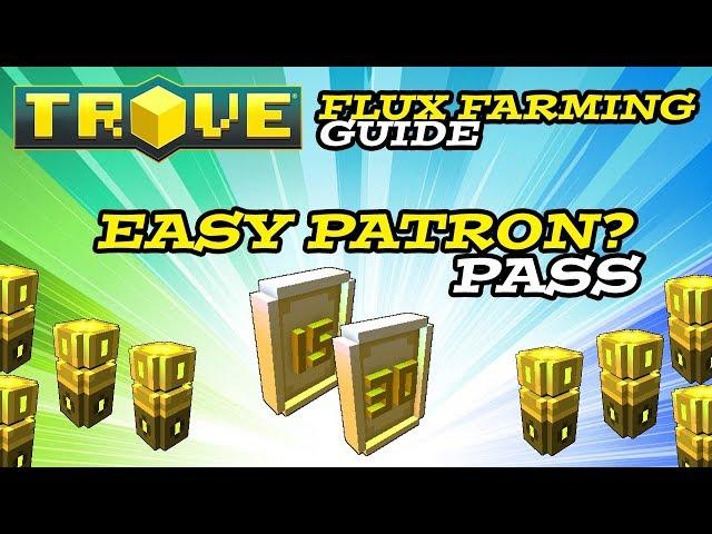 Trove - Flux Farming Guide For Easy Patron Pass!