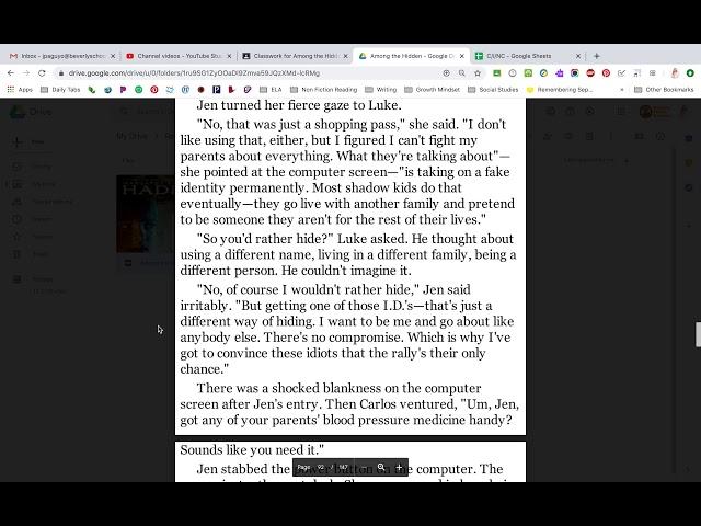 Among the Hidden Chapter 20