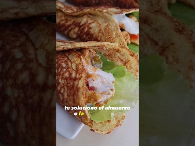 Receta 2 en 1! Panqueques sin ningún tipo de harinas y relleno  Suscribite a mi canal para ver más