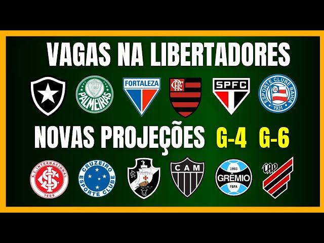 BRASILEIRÃO | PROJEÇÕES ATUALIZADAS | VAGAS NA LIBERTADORES