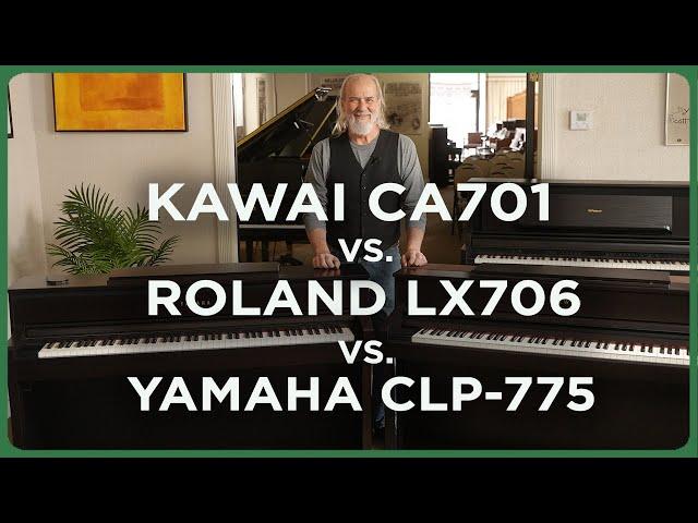 Kawai CA701 vs. Roland LX706 vs. Yamaha CLP-775: Digital Piano Showdown