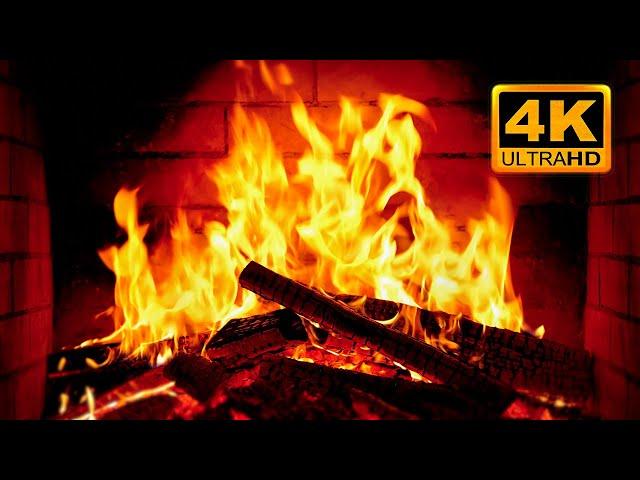  Fireplace 4K UHD! Fireplace with Crackling Fire Sounds. Fireplace Ambience