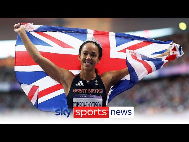 Great Britain's Katarina Johnson-Thompson wins silver in the women's Heptathlon