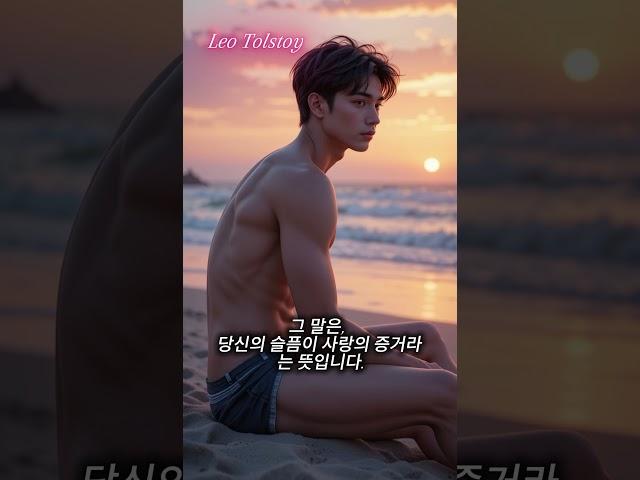 사랑의 깊이만큼 슬픔도 깊다 – 레프 톨스토이 명언The Depth of Love Is the Depth of Sorrow – Leo Tolstoy Quote #명언  #멋진글귀