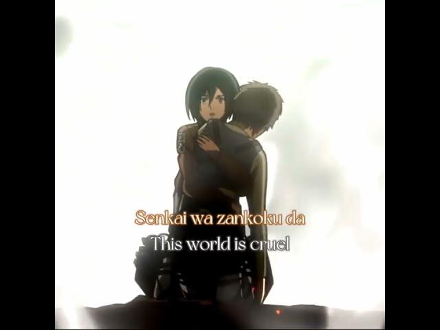 THIS SONG MAKES ME CRY️|| (song: Akuma) no ko || Eren x Mikasa #attackontitan #capcut #erenxmikasa