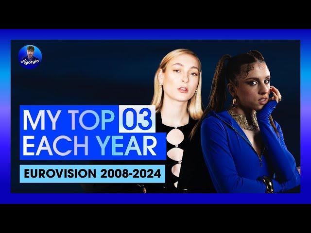 My TOP 03 of each Eurovision Song Contest [2008-2024]