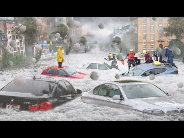 Some time ago in Spain!! Hailstorm destroys hundreds of homes and cars in El Ejido!