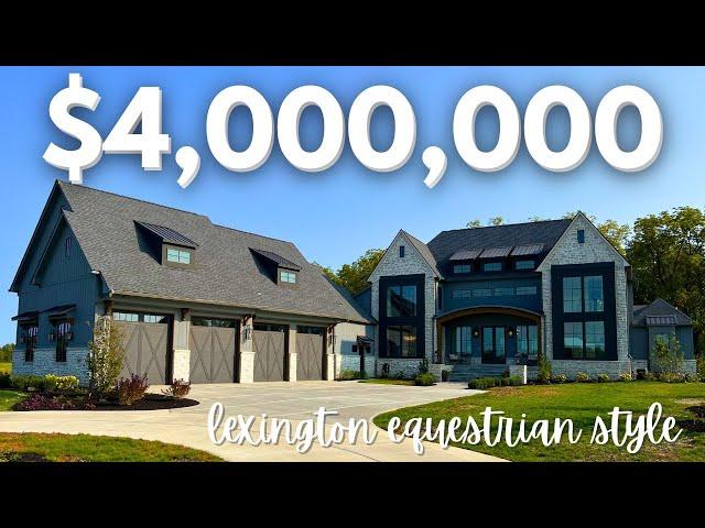 Tour a $4,000,000 Equestrian-Style Custom Home in Promontory of Zionsville!