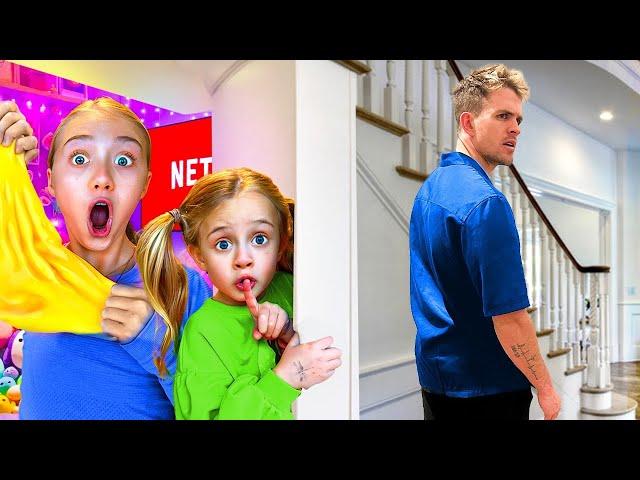 Sisters built dream SECRET ROOM to hide from DAD!