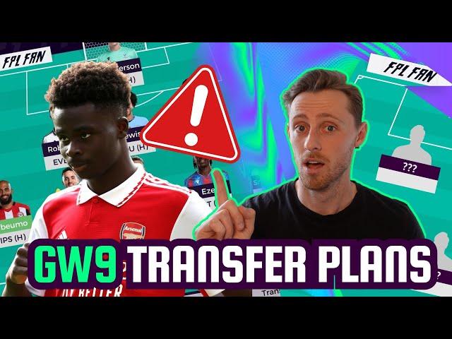 FPL GW9 TRANSFER PLANS I TRANSFER MADE  SAKA SOLD I Fantasy Premier League 24/25