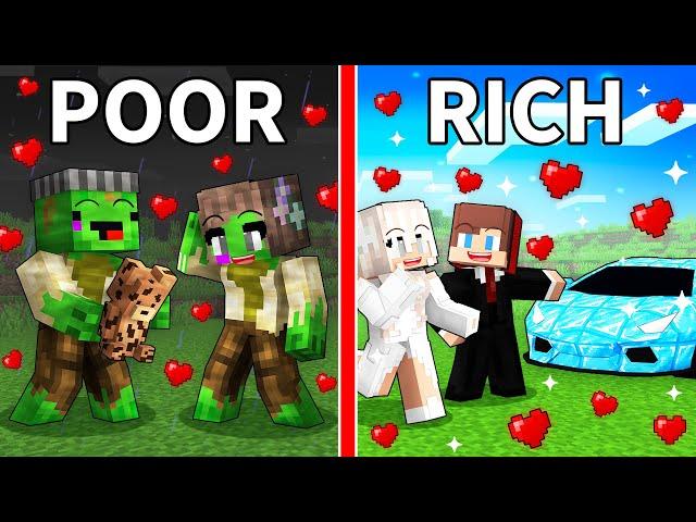 Mikey POOR vs JJ RICH LOVE in Minecraft (Maizen)