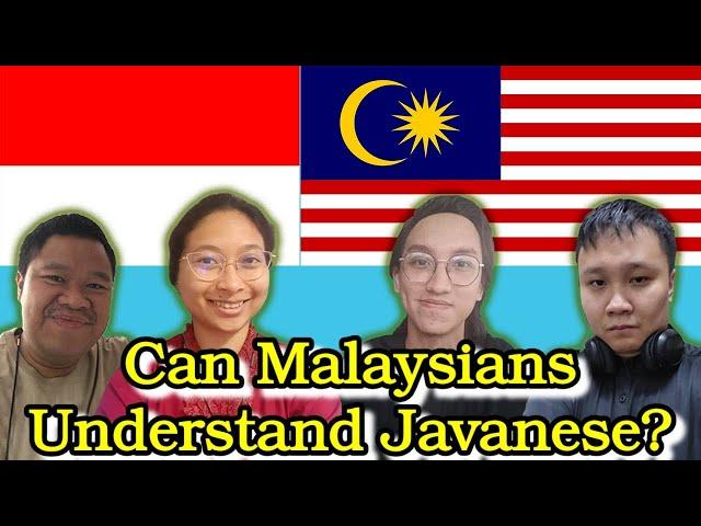 Can Malaysians Understand Javanese?