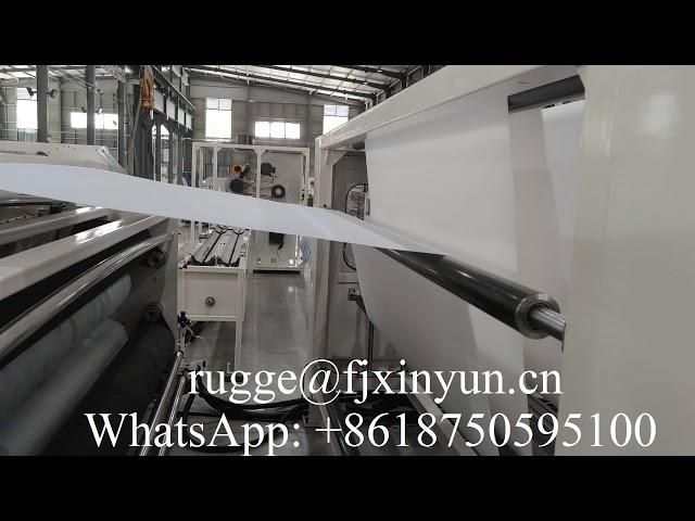 High speed gluing lamination maxi roll paper making machine production line