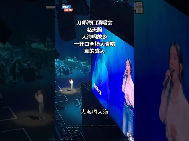 刀郎海口演唱会 赵天蔚 演唱大海啊故乡 一开口全场大合唱 真的很感人 #赵天蔚 #刀郎 #刀郎演唱会 #刀郎海南演唱会 #音樂 #music #shorts #台湾 #香港