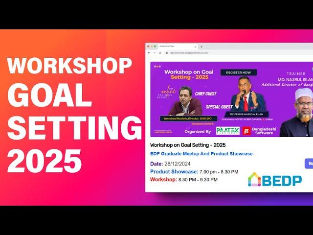 Workshop Goal Setting 2025