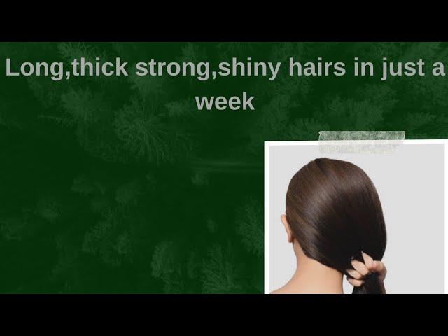 7 Days Extreme Hair Growth Challenge || Stop Hair fall 100%