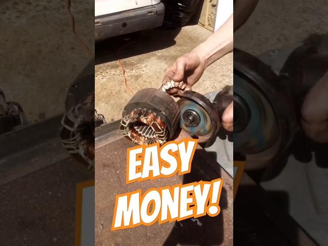 Easy Way To Scrap Copper From Compressor Motors! #scrap #scrapmetal #scrapmetalrecycling #shorts