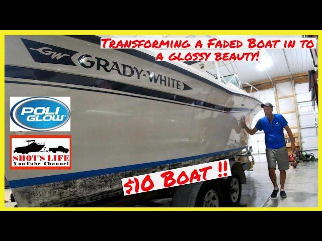 Transforming a Faded Boat into a Glossy Beauty with PoliGlow! | $10 Boat | EPS76 | Shots Life