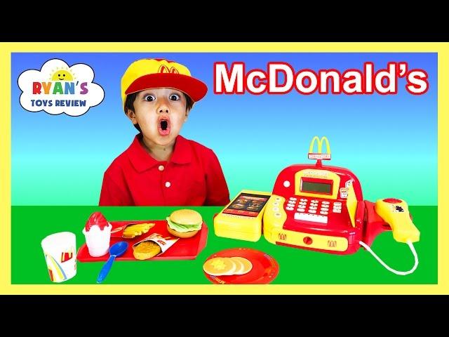 McDonald's Cash Register Toy Pretend Play Food Cookie Monster Happy Meal Trolls Toys For Kids