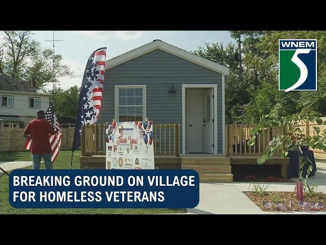 Breaking ground on village for homeless veterans