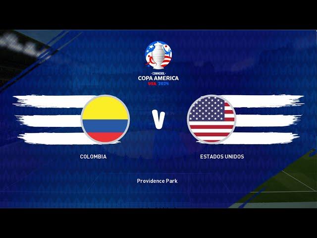 [CONMEBOL COPA AMÉRICA 2024] Colombia vs Estados Unidos -CUARTOS DE FINAL- (SIMULACIÓN) PES2021 [4K]