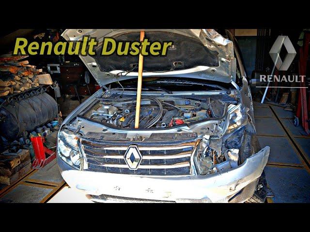 Renault Duster ДТП.Body repair after an accident