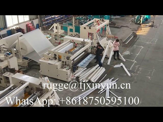 Low price semi automatic toilet paper machine production line