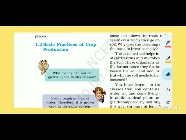 Class 8 #chapter1 #cropproductionandmanagement