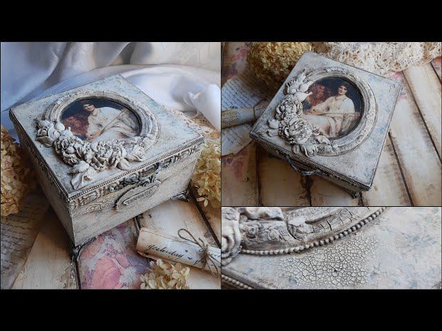 Romantic shabby chic box Decoupage tutorial