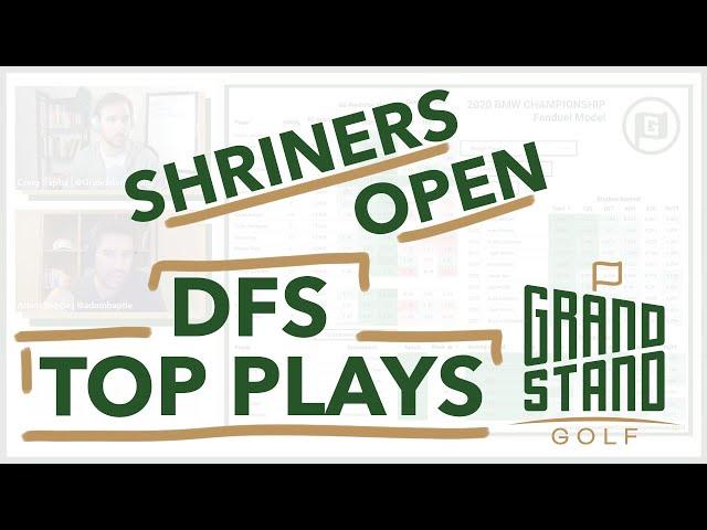 Shriners Open 2020 - PGA Golf DFS Picks