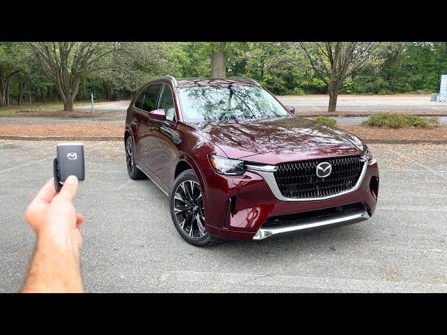 2025 Mazda CX90 Turbo S Premium Plus: Start Up, Test Drive, Walkaround, POV and Review