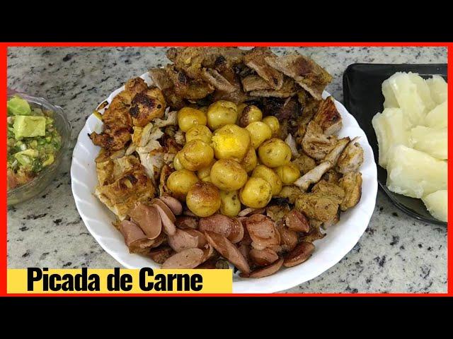 Picada de carne / Picada colombiana / Como hacer una picada de carne colombiana