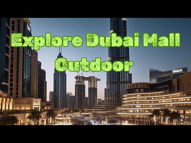 Dubai Mall Outdoor Experience/ Exploring the Surroundings