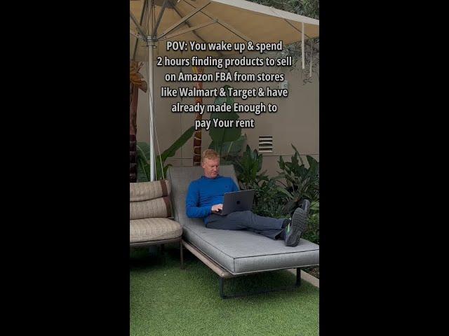 You wake up & spend 2 hours finding product to sell on Amazon FBA