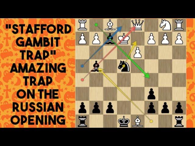 STAFFORD GAMBIT: A TRAP ON THE RUSSIAN OPENING | Chess Best Traps | SKYEchess