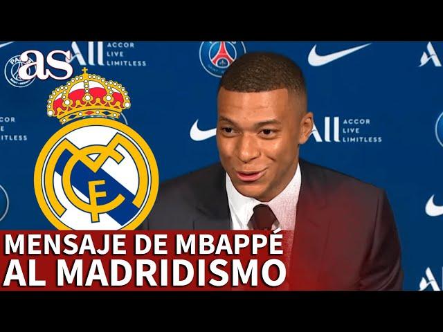 MBAPPÉ | El mensaje de MBAPPÉ al REAL MADRID y sus aficionados tras su RENOVACIÓN con el PSG | AS