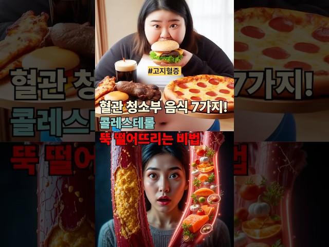 "건강검진에서 콜레스테롤 수치 보고 깜짝 놀라셨나요? 오늘 알려드릴 7가지 음식으로 3개월 만에 수치가 확 달라질 거예요!" #고지혈증 #콜레스테롤 #혈관건강 #혈관청소