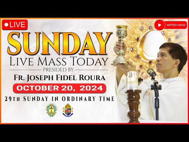 SUNDAY FILIPINO LIVE MASS TODAY ONLINE || OCTOBER 20, 2024 || FR. FIDEL ROURA