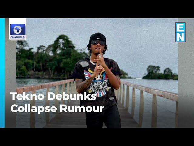 Singer Tekno Debunks Rumour Of Collapse In South Africa