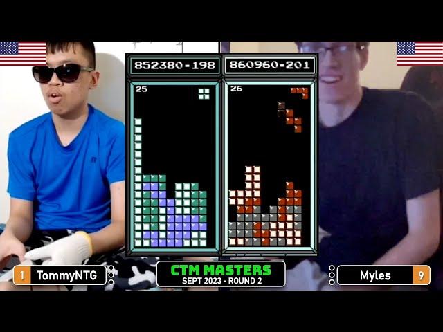 PLAYING OUT OF HIS MIND! Tommy, Myles | Rd 2 | Classic Tetris Monthly Masters