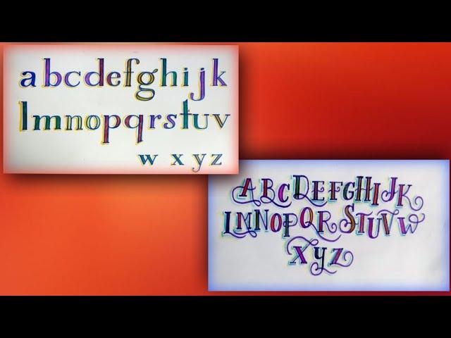 How to write English alphabet small letters# capital letters.