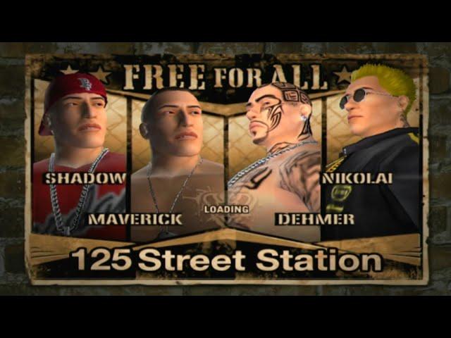 Def Jam Fight For NY | SHADOW vs MAVERICK vs DEHMER vs NIKOLAI | 4 Players! (PS3 1080p)