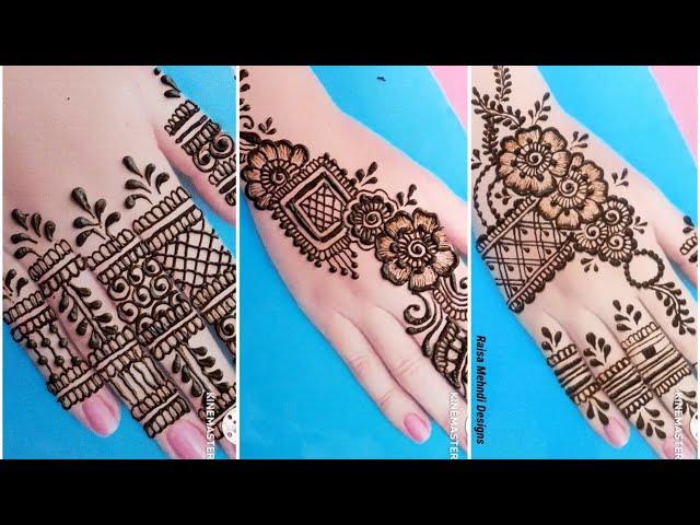 Top 3 new stylish back hand mehndi designs/mehndi designs/mehndi ka design/Simple mehndi #mehandi