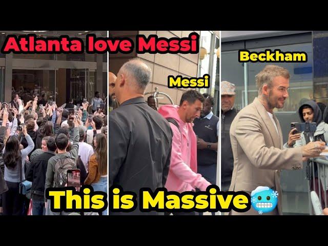 Messi is in Atlanta and Fans reactions show immense love to him